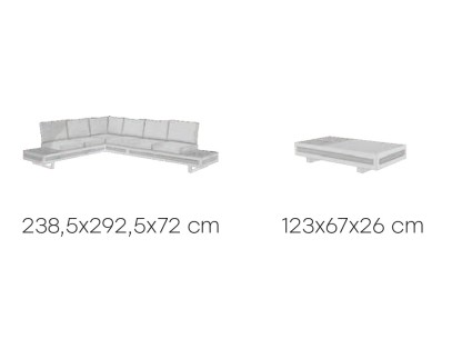 Set exterior BONGO blanco 2