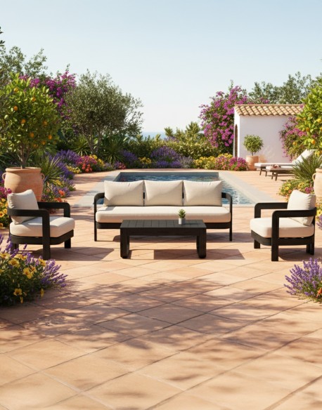 Set exterior CORÉ 3P negro