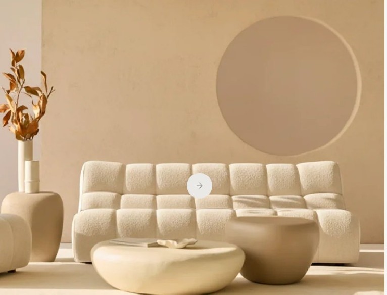 Sofá Nude blanco 3 plazas