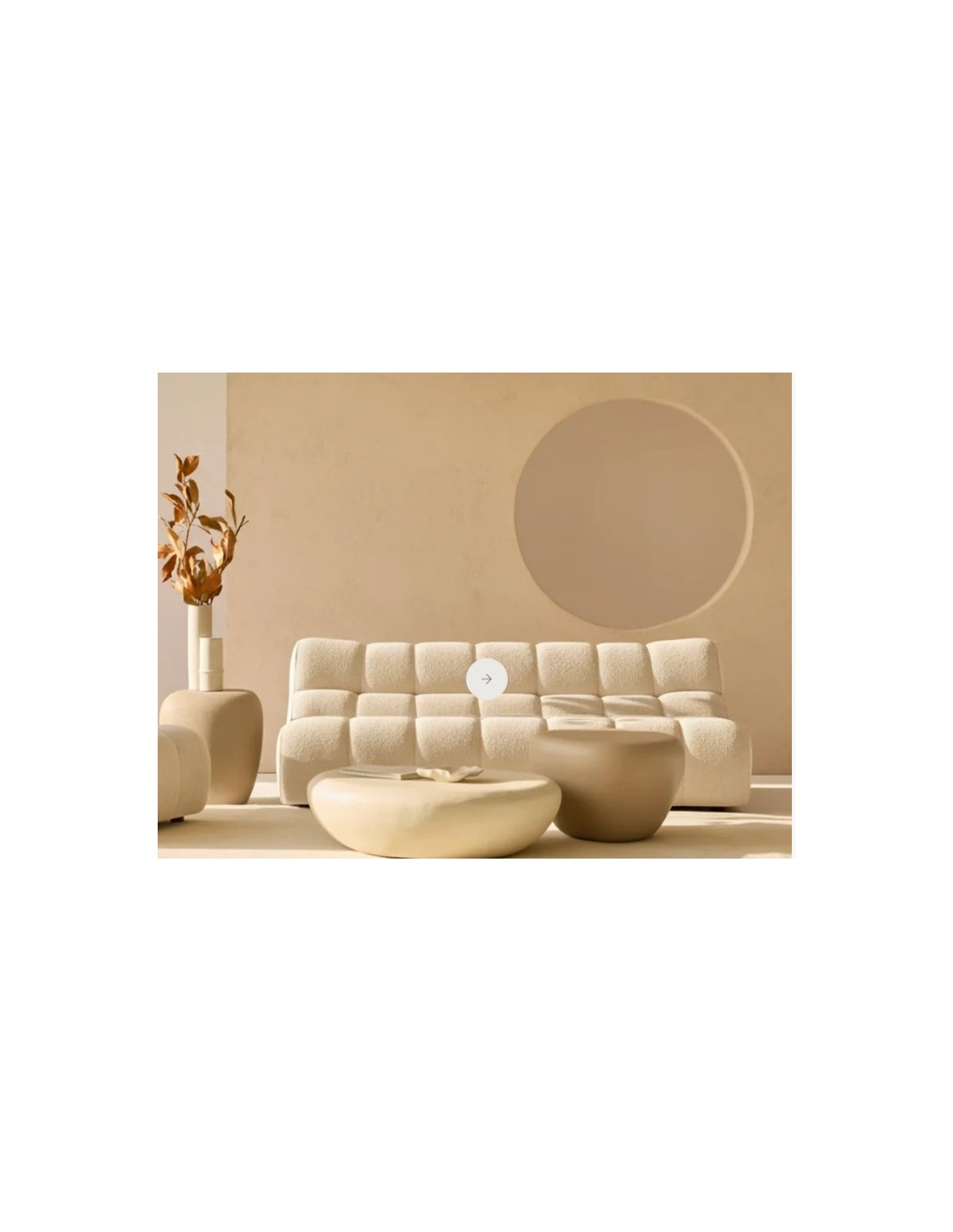 Sofá Nude blanco 3 plazas