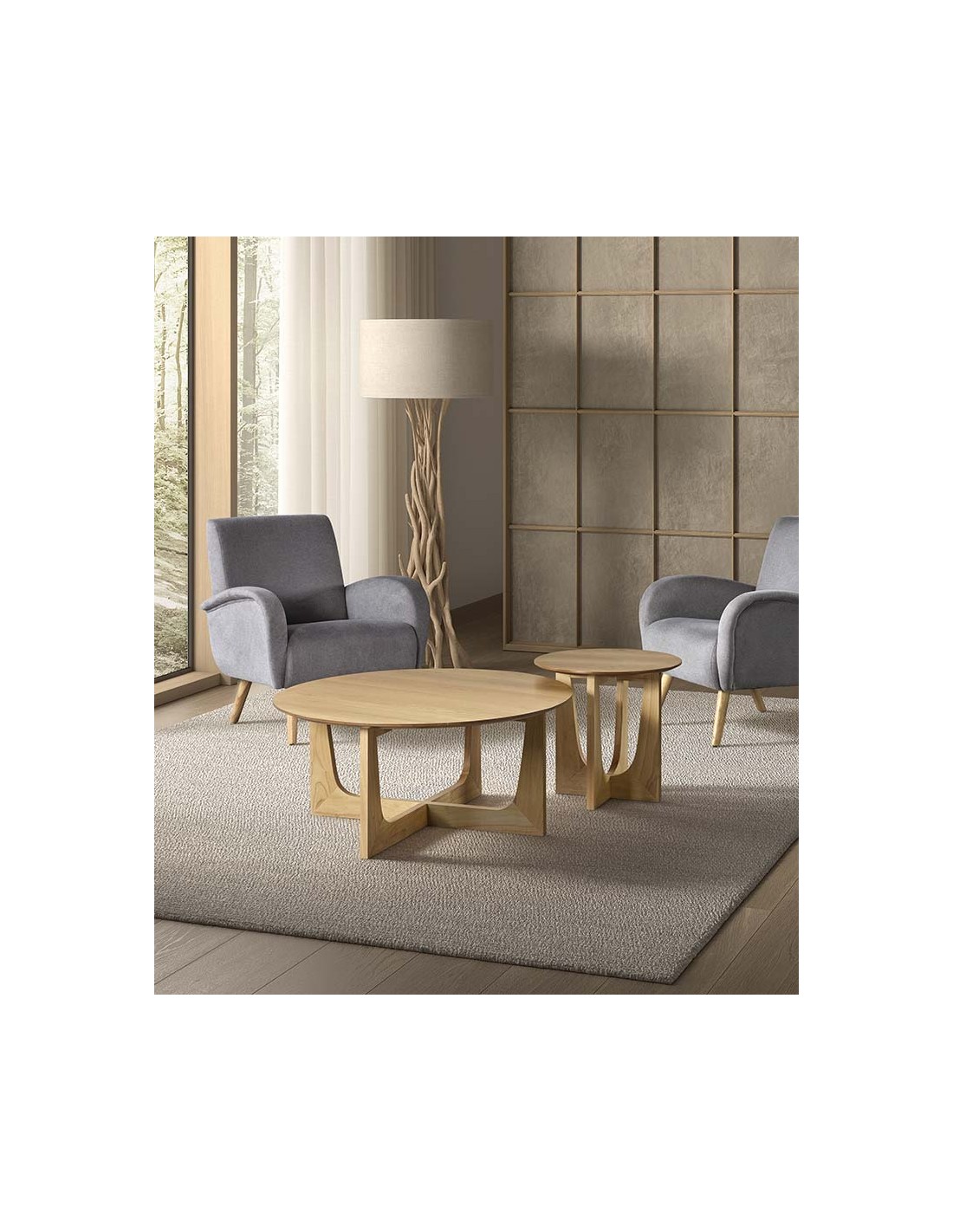 Mesa auxiliar natural