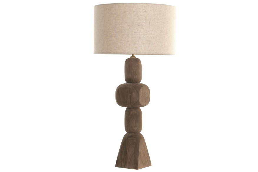 Lámpara sobremesa mango lino