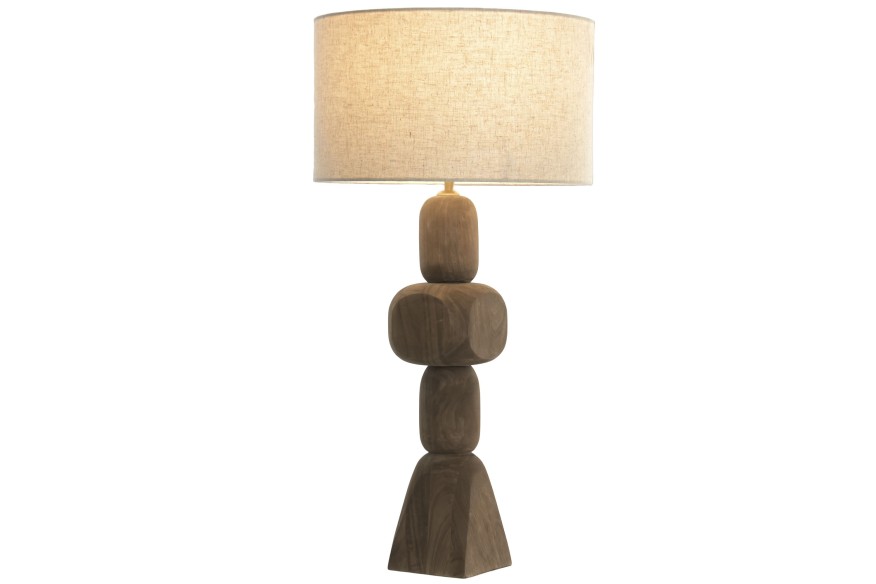 Lámpara sobremesa mango lino