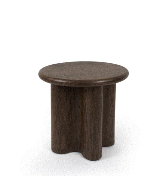 Mesa auxiliar Mateo 50 nogal