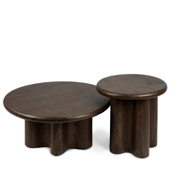 Mesa auxiliar Mateo 50 nogal