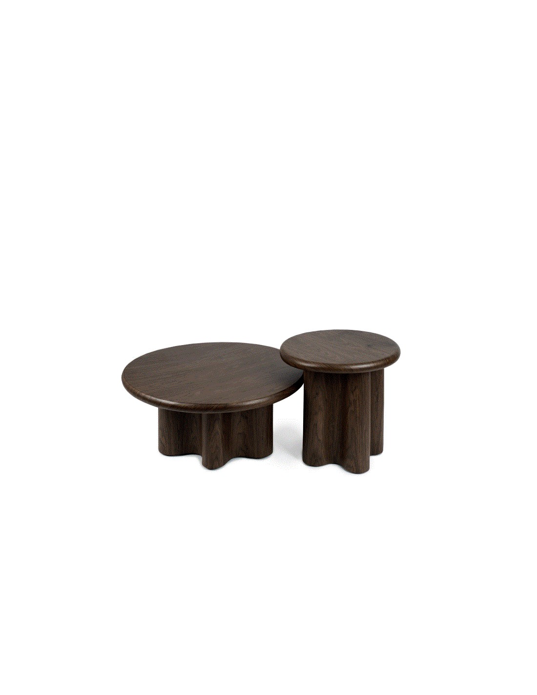 Mesa auxiliar Mateo 50 nogal