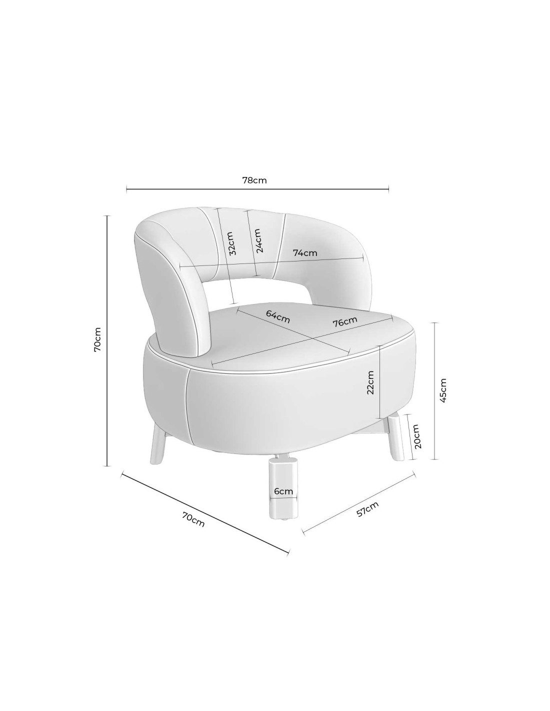 copy of Butaca BOGOTA beige