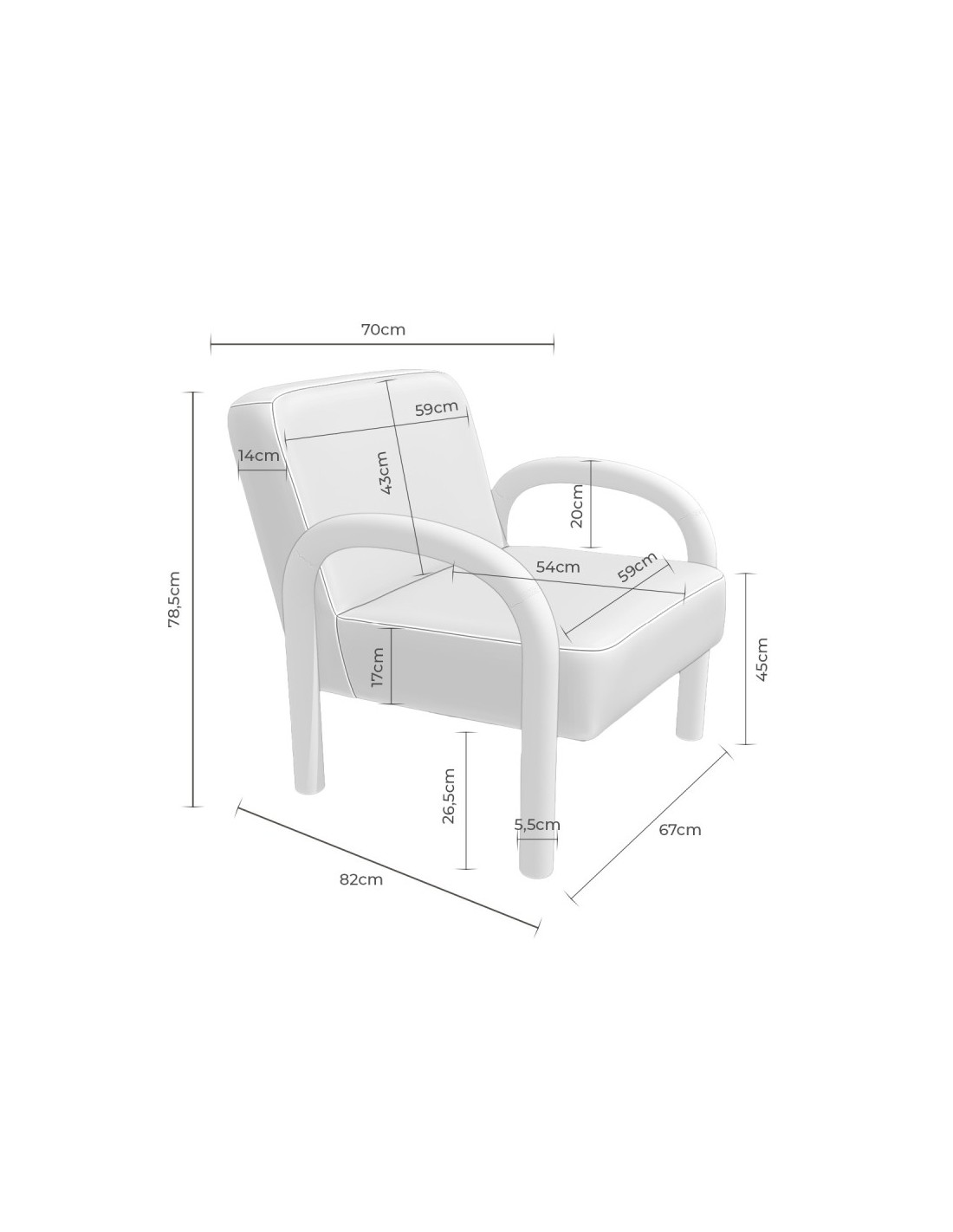 copy of Butaca DOROTHY beige