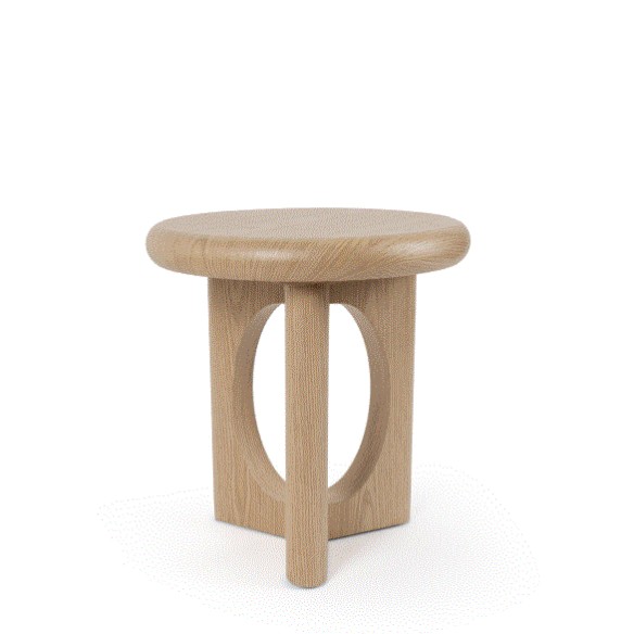 Mesa auxiliar Arnaud 50 roble