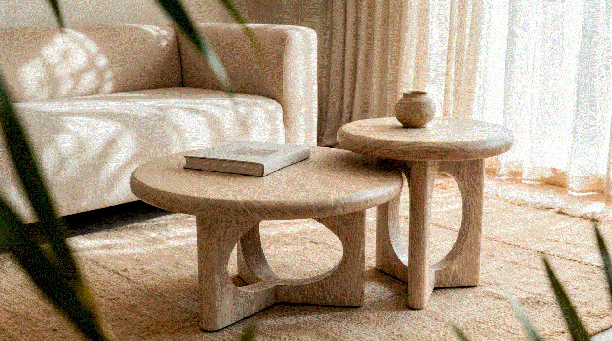 Mesa auxiliar Arnaud 50 roble