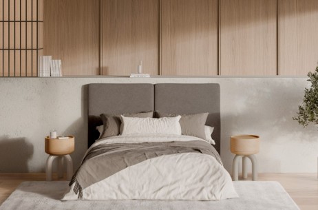 Mesita ARNOLD roble/beige 2