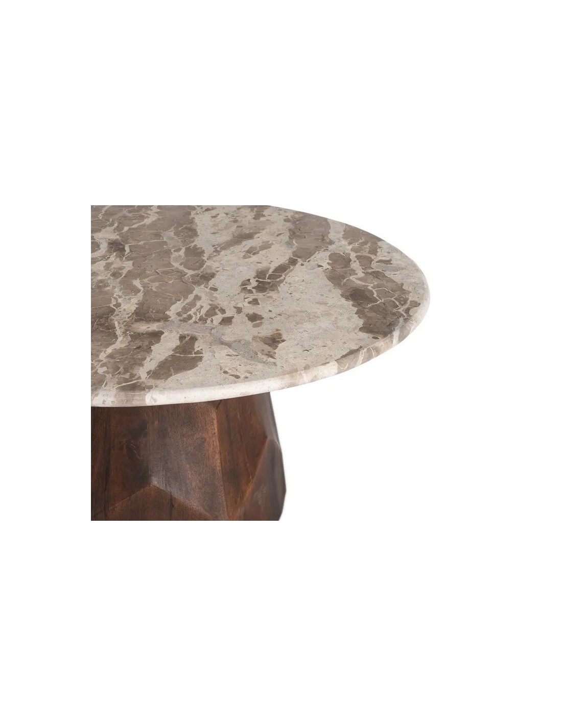 MESA CENTRO MADERA-MÁRMOL