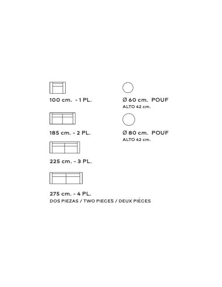 Sofá Mónaco a medida