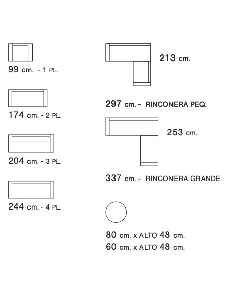 Sofá Cáceres a medida