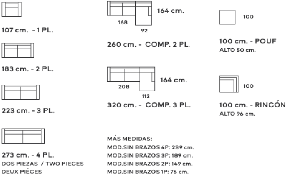 Sofá Toledo a medida