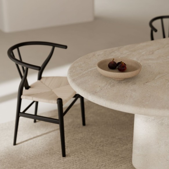 Mesa fija LORRAINE 220 travertino