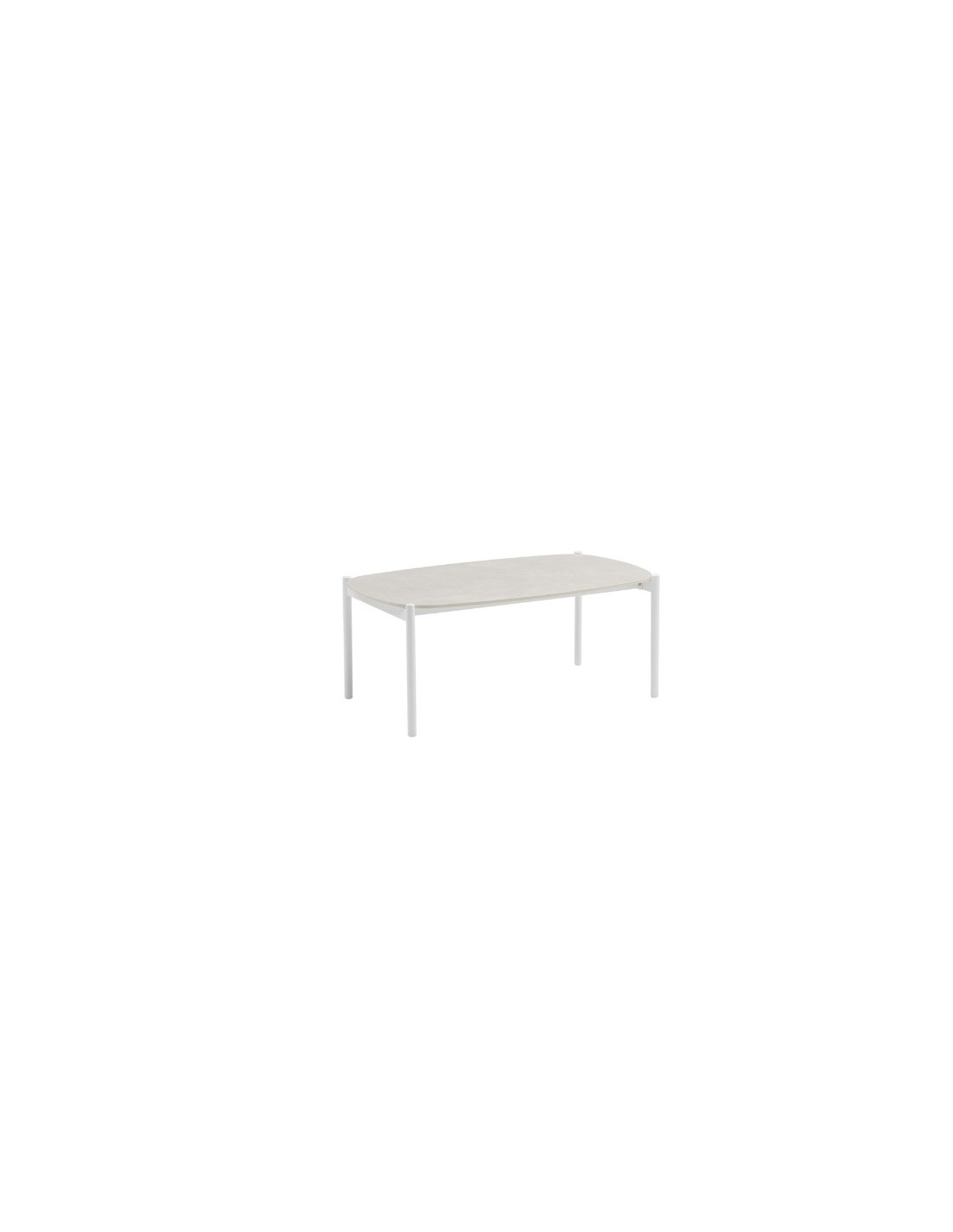 Mesa de centro Corfu aluminio blanco y...