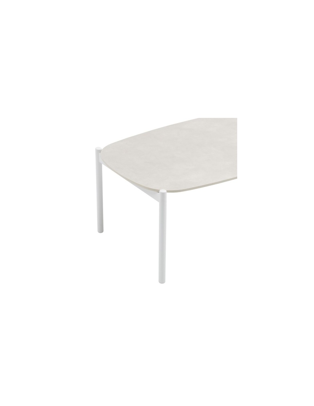 Mesa de centro Corfu aluminio blanco y...