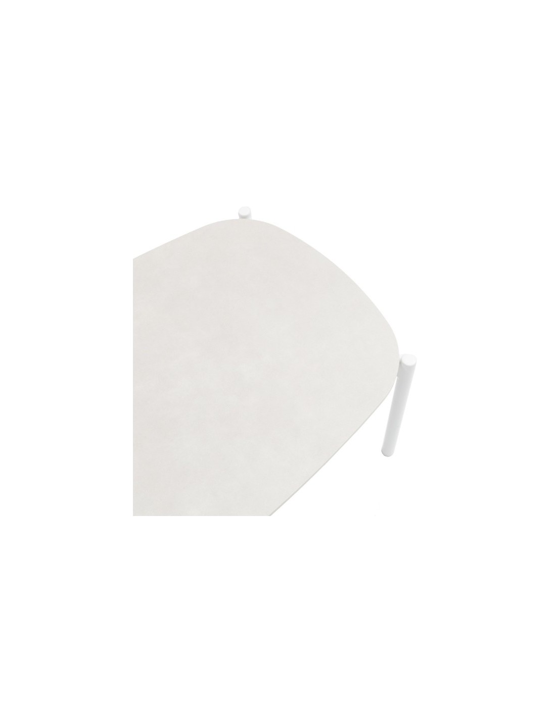 Mesa de centro Corfu aluminio blanco y...