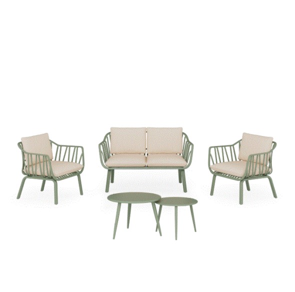 Conjunto de jardín MIKONOS verde