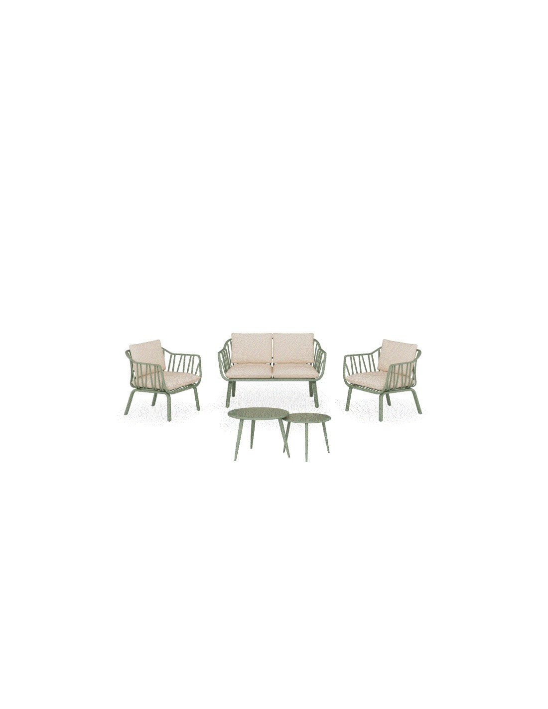 Conjunto de jardín MIKONOS verde