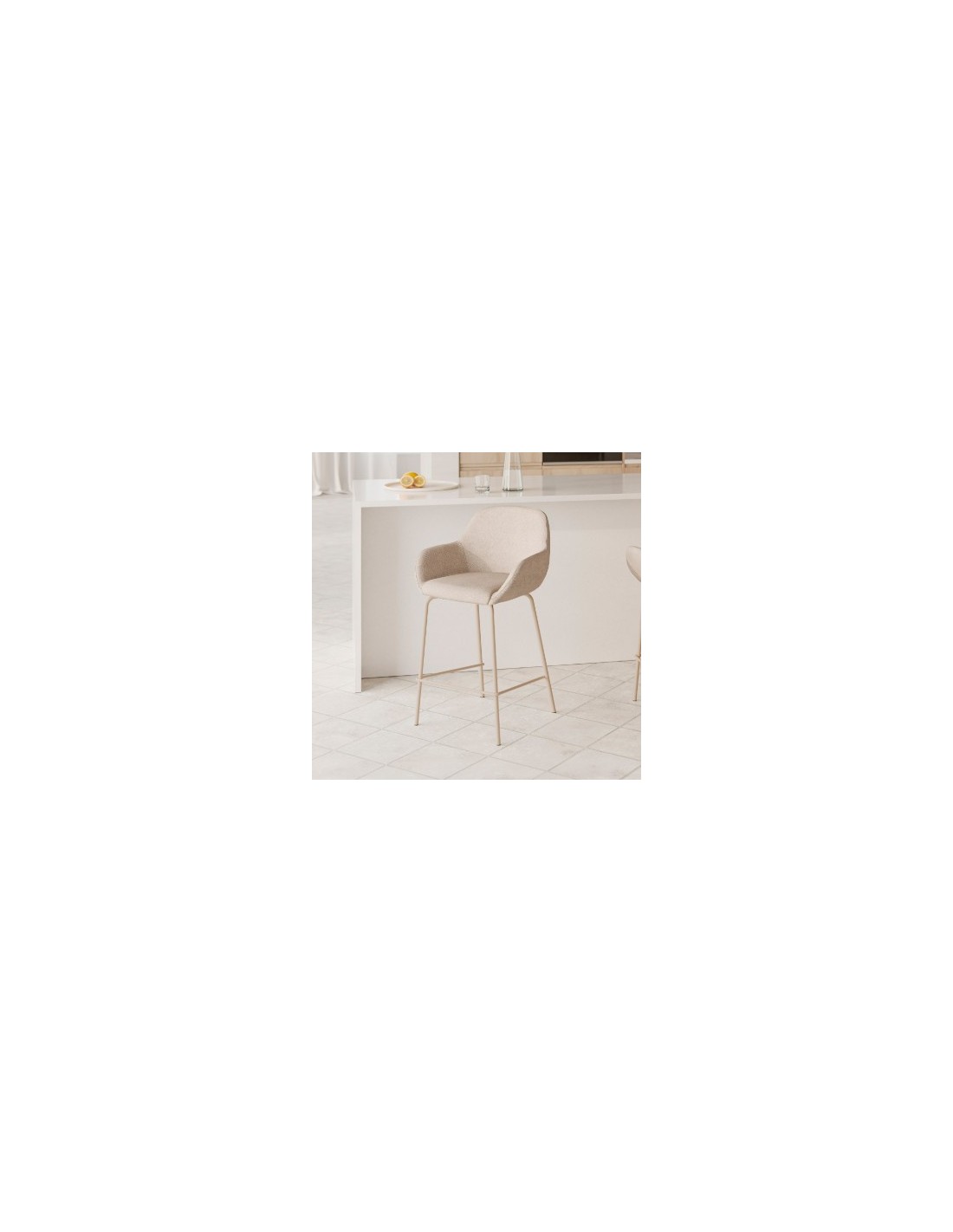 Taburete bajo JACOB beige