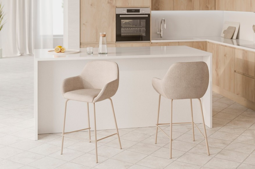 Taburete bajo JACOB beige