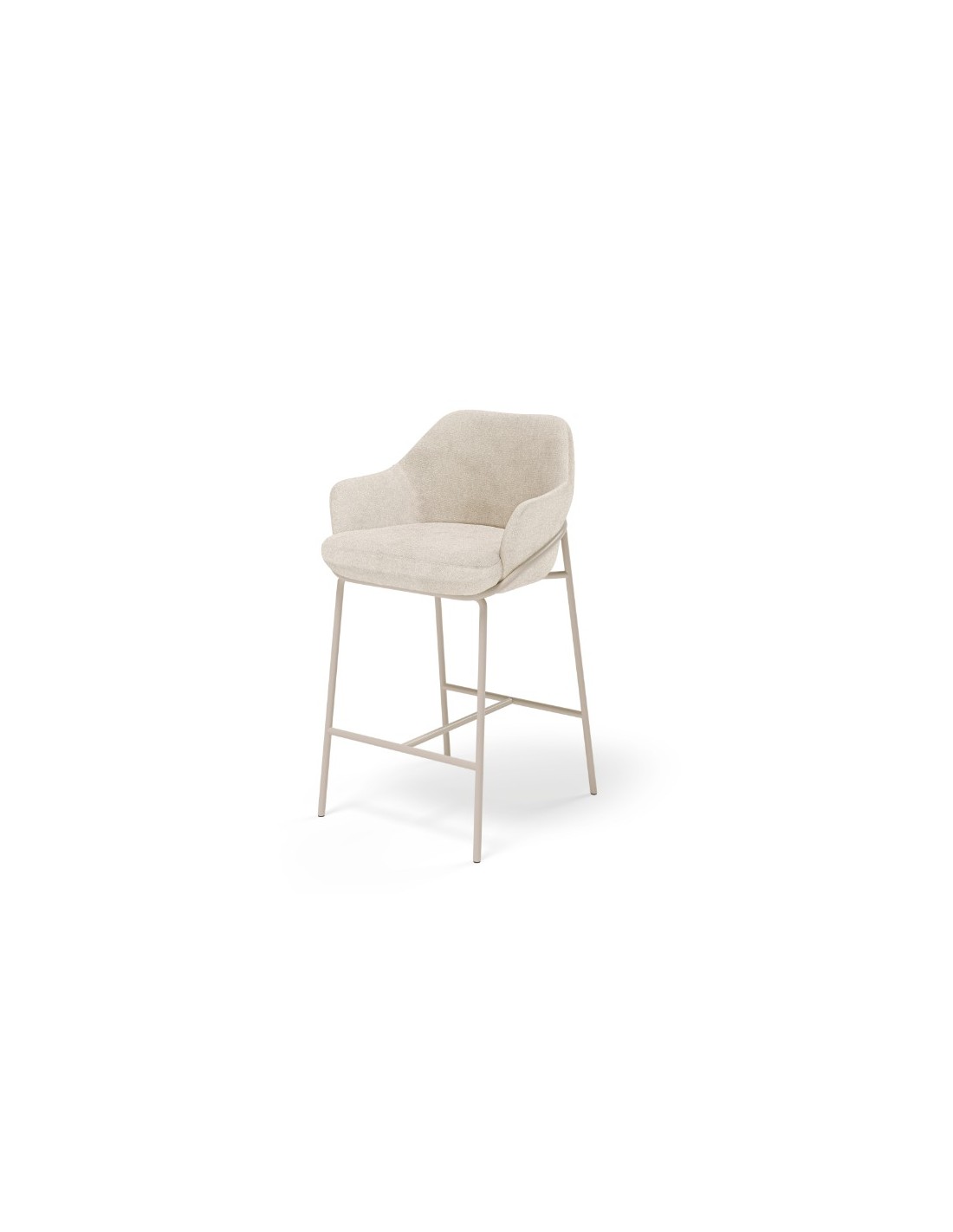Taburete bajo THOMAS beige (pata beige)