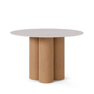 Mesa fija TRACY 120 travertino/roble