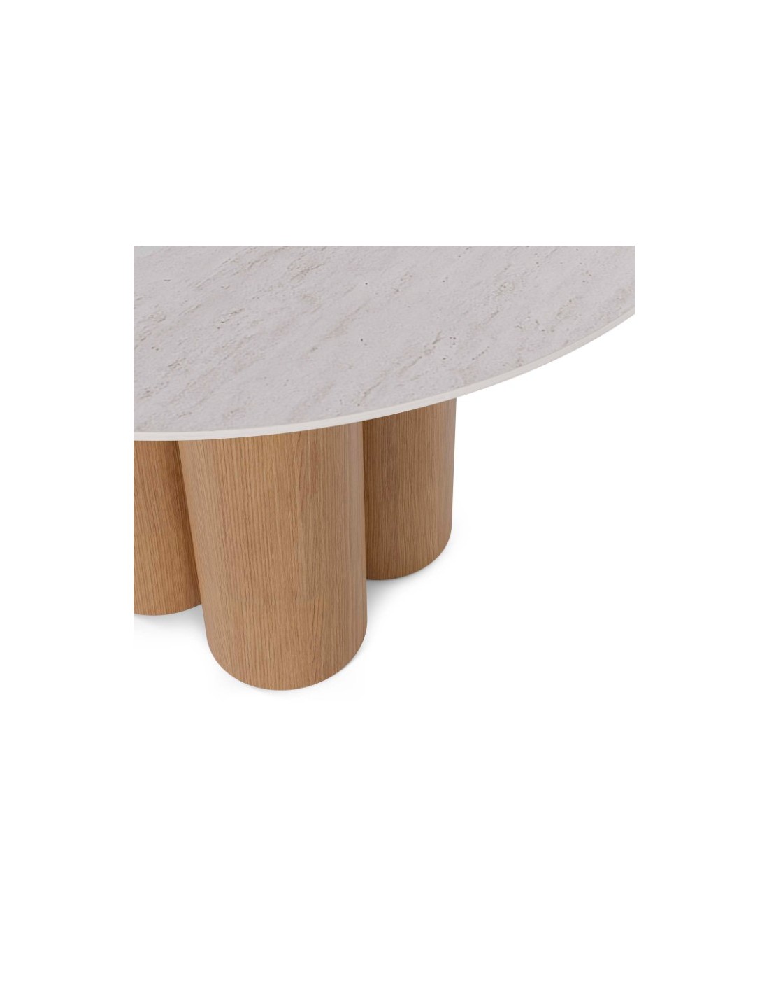 Mesa fija TRACY 120 travertino/roble