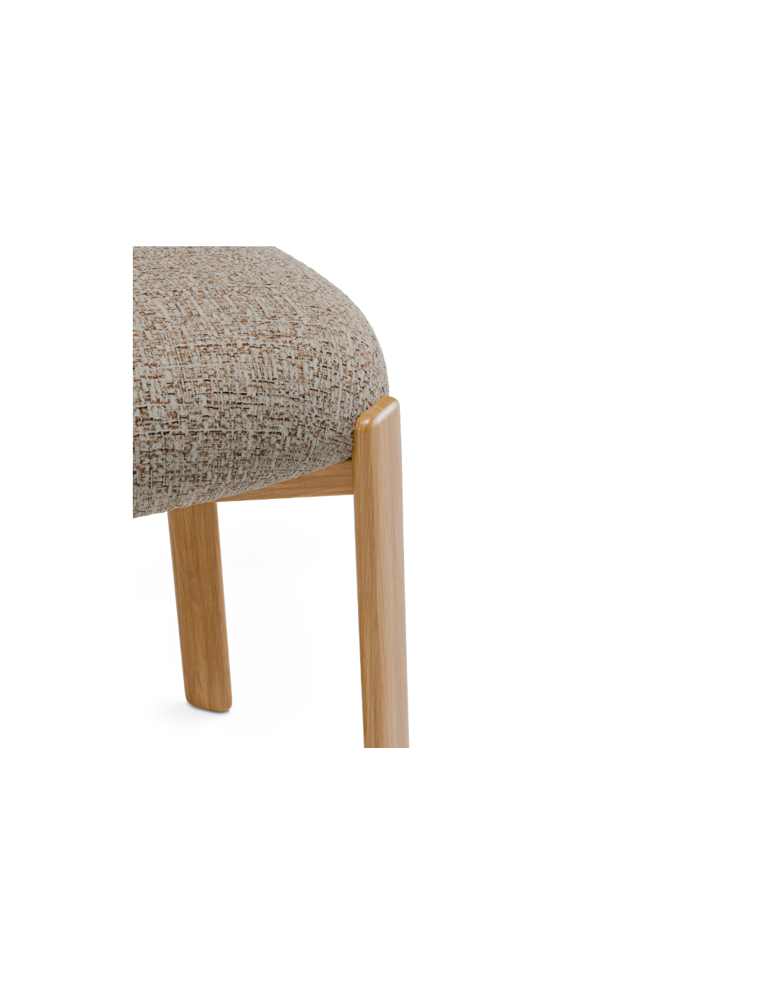 Silla RUMI beige/roble