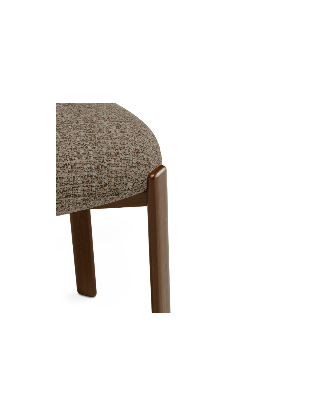 Silla RUMI taupe/nogal