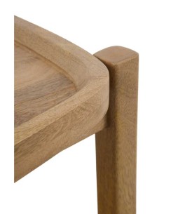 Mesita de noche 1 cajón madera maciza de mango