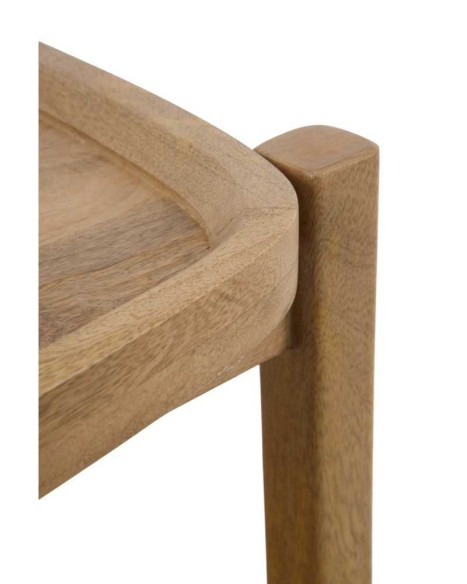 Mesita de noche 1 cajón madera maciza de mango