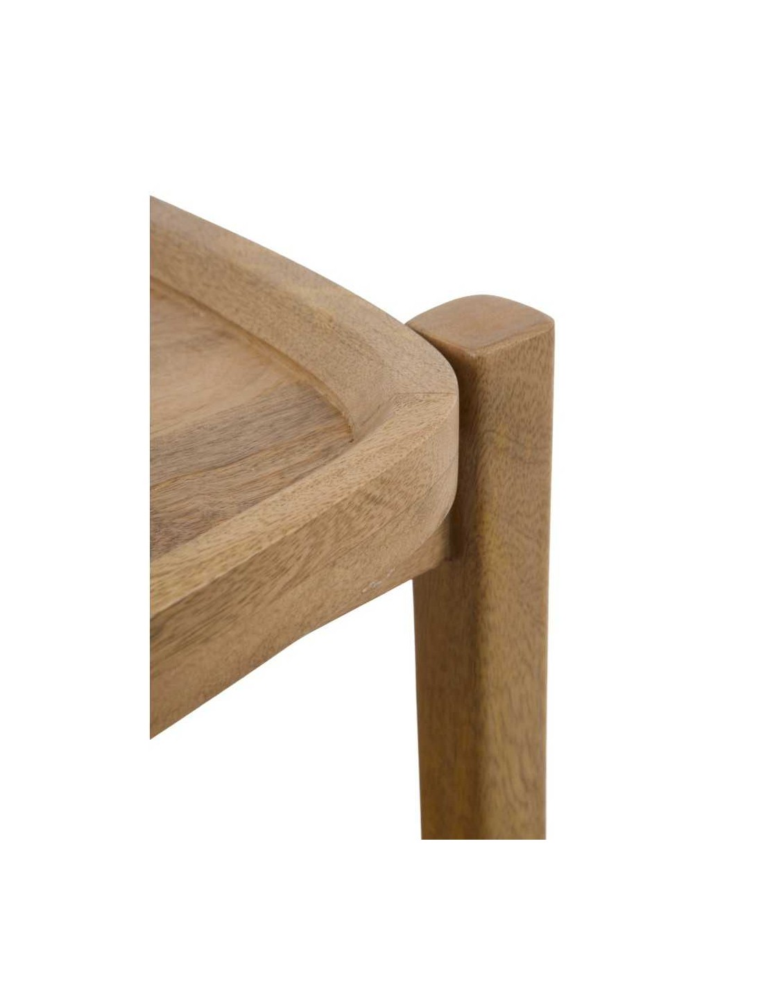 Mesita de noche 1 cajón madera maciza de mango
