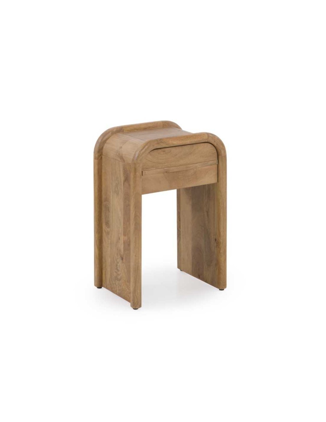 Mesita de noche 1 cajón madera maciza de mango