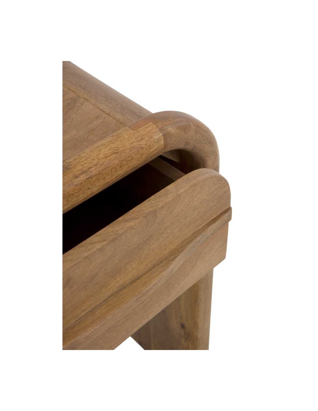 Mesita de noche 1 cajón madera maciza de mango