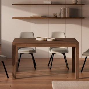 Mesa extensible Molly 120 nogal
