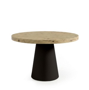 Mesa fija Holly 100 roble/negro