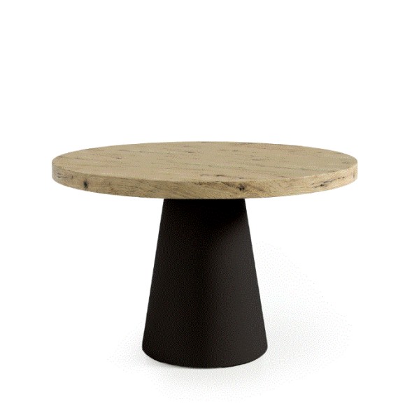 Mesa fija Holly 100 roble/negro