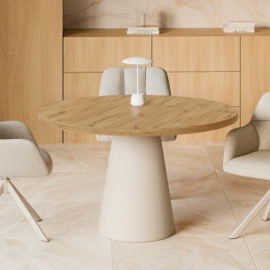 Mesa fija Holly 100 roble/beige 2