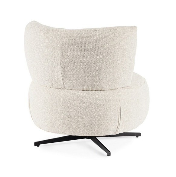 Sillón Gonnie en tela ecrù
