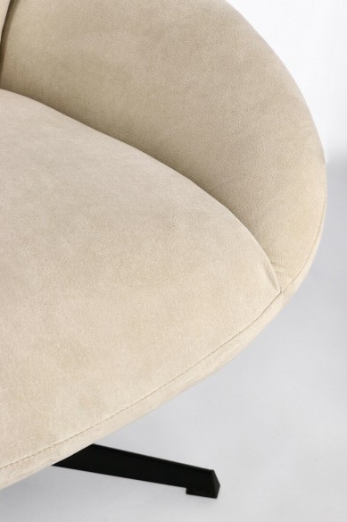 Sillón giratorio Violante perla