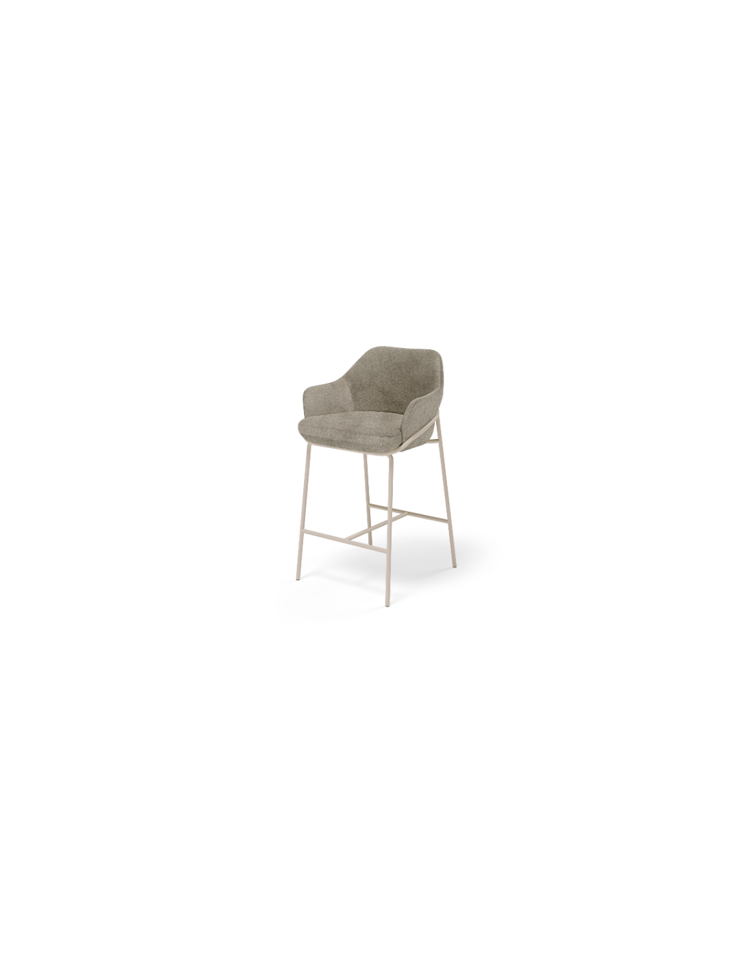Taburete bajo THOMAS taupe