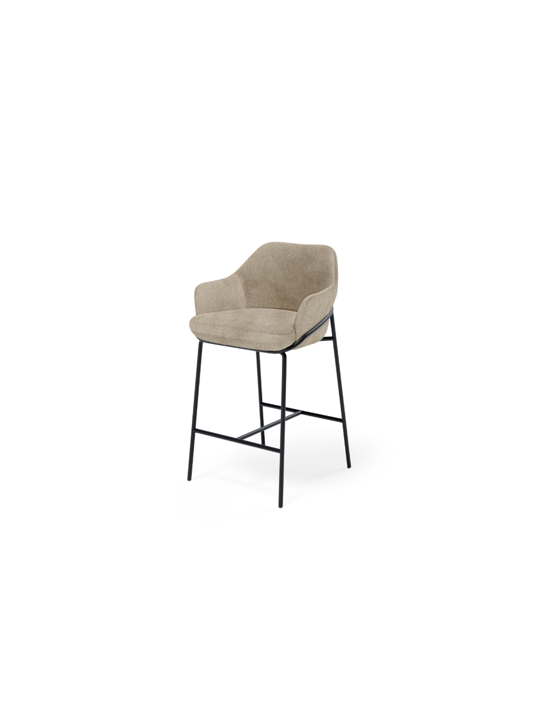 Taburete bajo THOMAS taupe