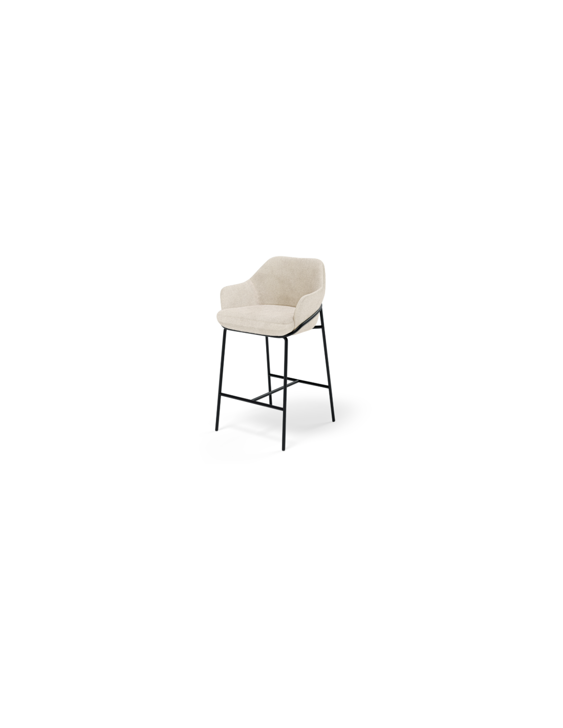 Taburete bajo THOMAS beige