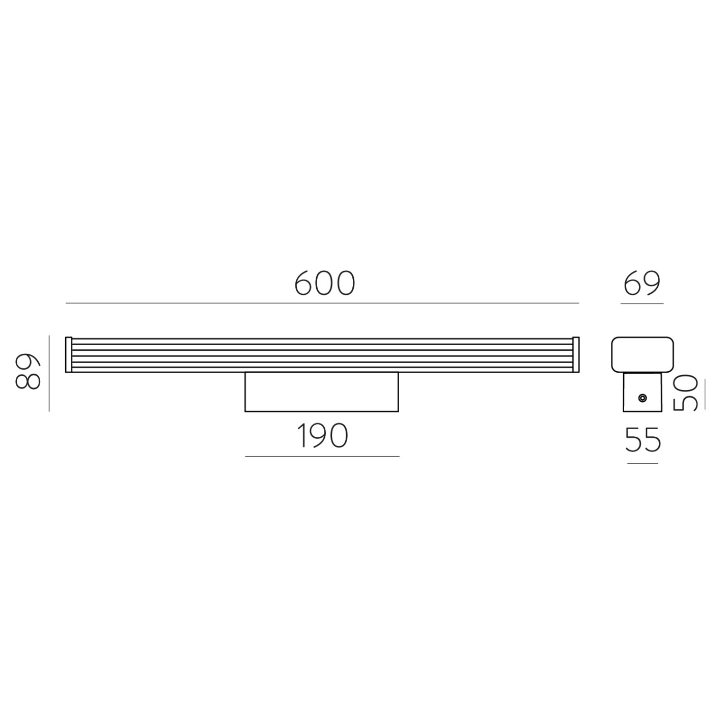 600mm