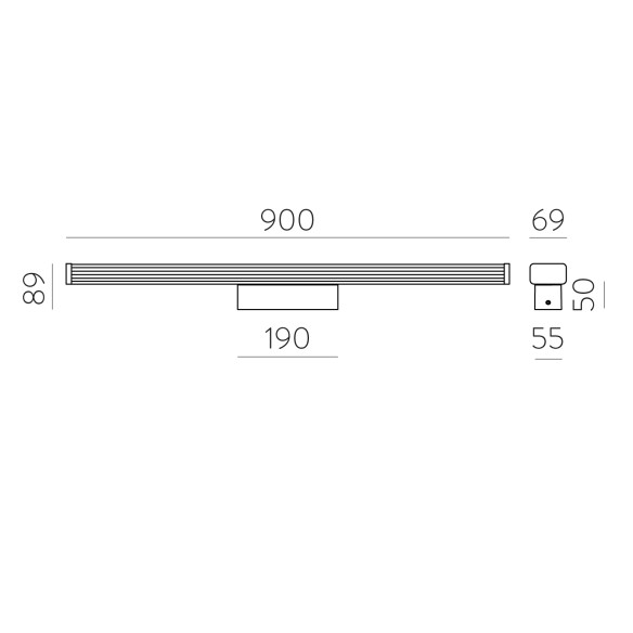 900mm