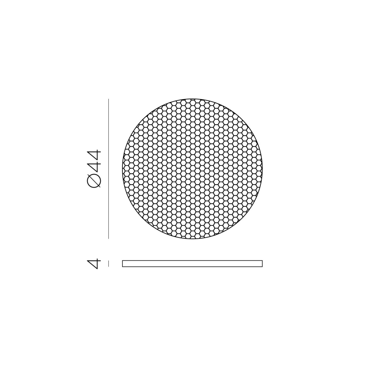 Honeycomb Ø57mm