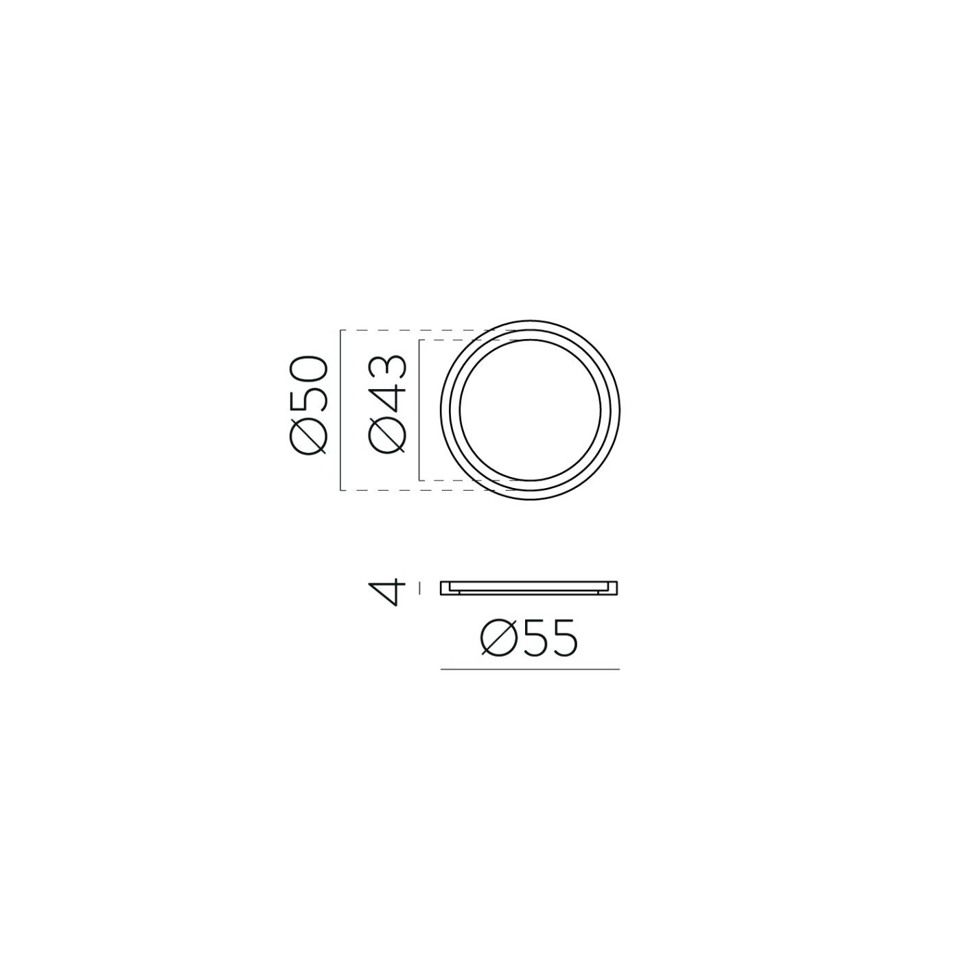 3771/5 Adaptador Ø55 mm